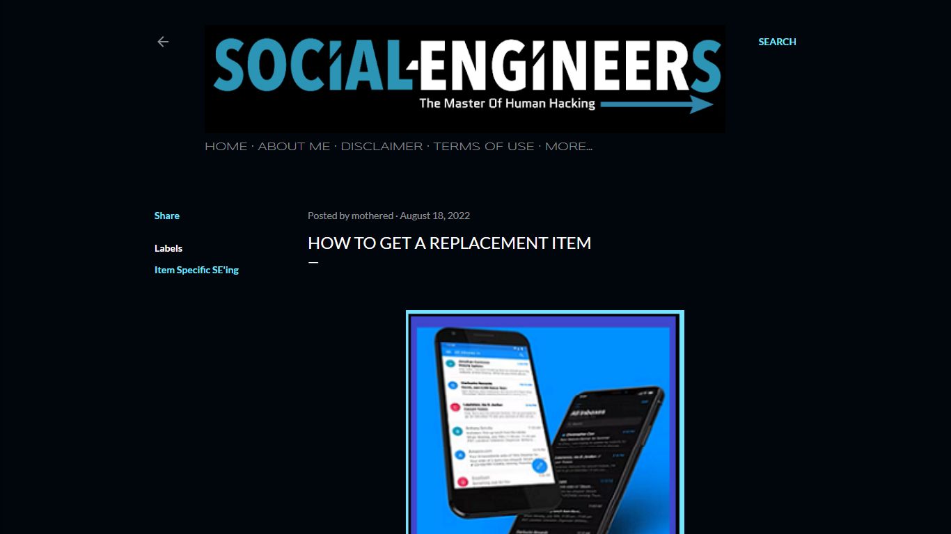 How To Get A Replacement Item - socialengineers.net