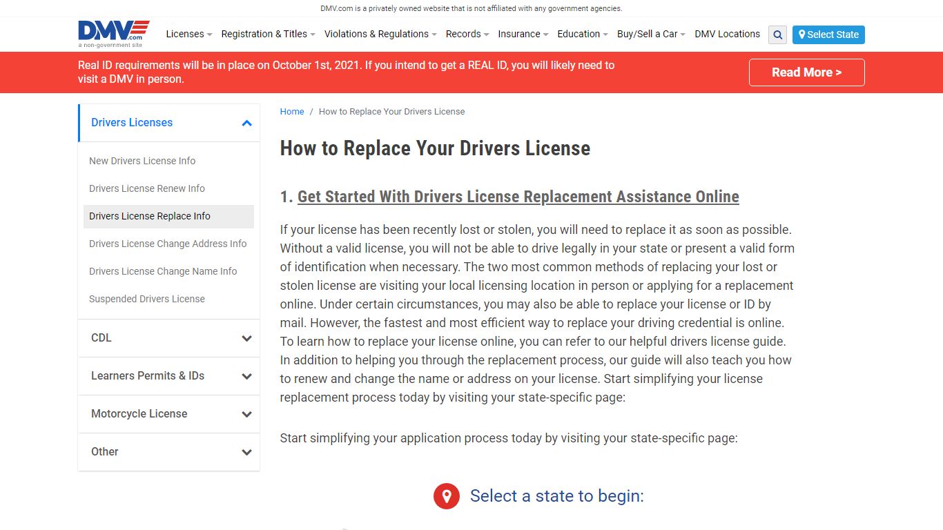 How To Replace A Drivers License | DMV.com